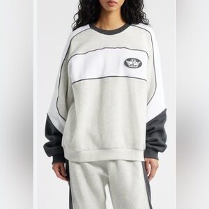 Boys Lie First Pick Heathered Oversize Sweatshirt NWT